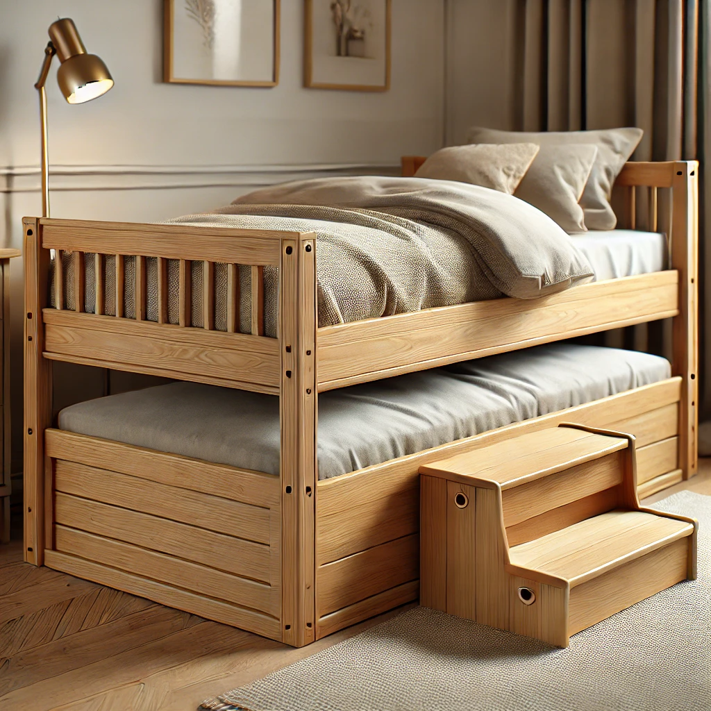 cama nido con escalera